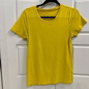J. Crew Bright Yellow Short Sleeve Tee